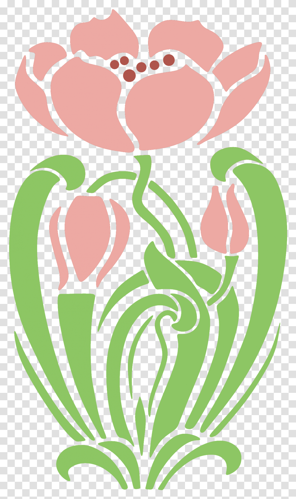 Art Nouveau Art Deco Stencil Art Nouveau, Plant, Produce, Food, Vegetable Transparent Png