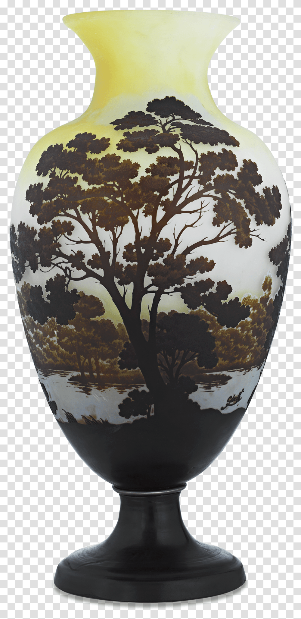 Art Nouveau Cameo Glass Vase By Gall Cameo Glass, Outer Space, Astronomy, Planet, Globe Transparent Png