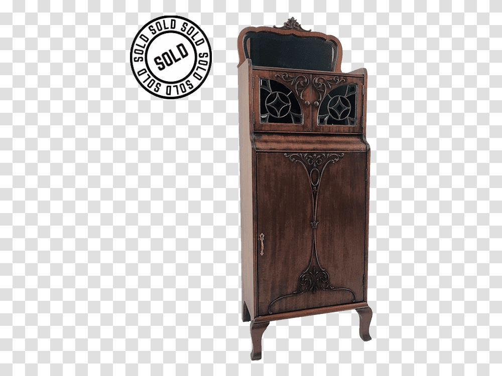 Art Nouveau Music Cabinet Asean Federation Of Cardiology, Furniture, Analog Clock, Cupboard, Closet Transparent Png