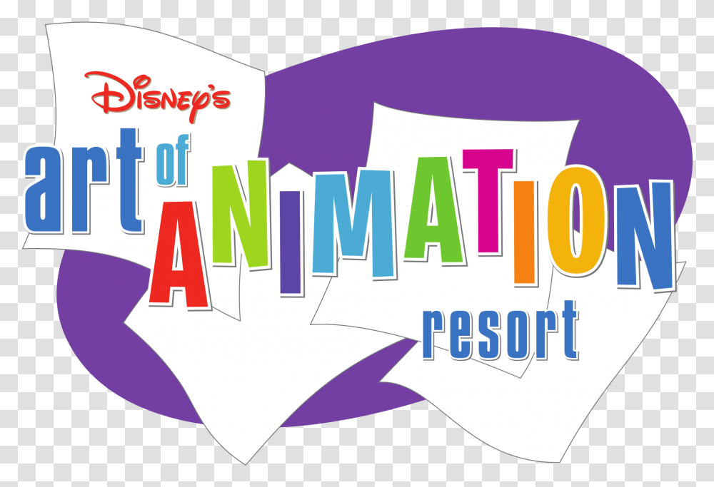 Art Of Animation Resort Is A Within Disney Animation Resort Logo, Poster, Advertisement, Flyer, Paper Transparent Png
