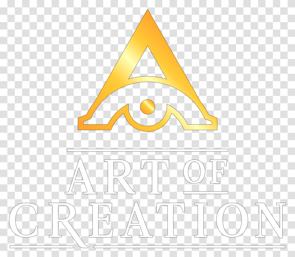 Art Of Creation Logo, Triangle, Label Transparent Png