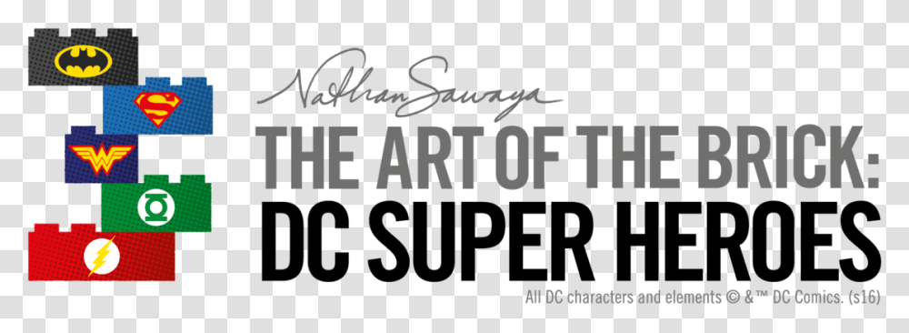 Art Of The Brick Dc Super Heroes Logo, Label, Alphabet, Word Transparent Png