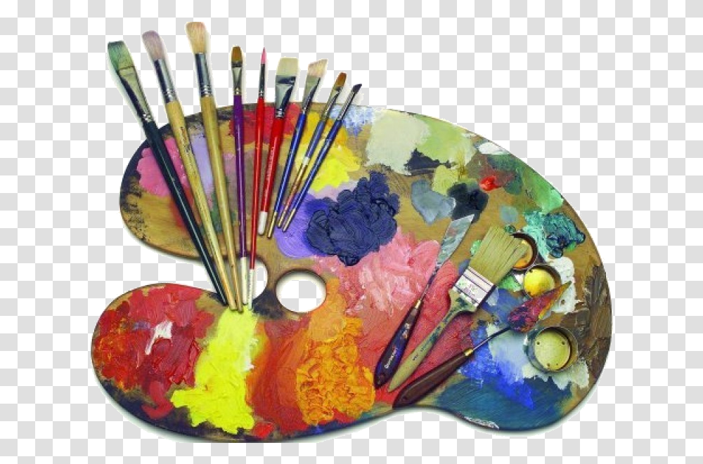 Art Supplies Logotipo De Artes Plasticas Y Visuales, Palette, Paint Container, Brush, Tool Transparent Png