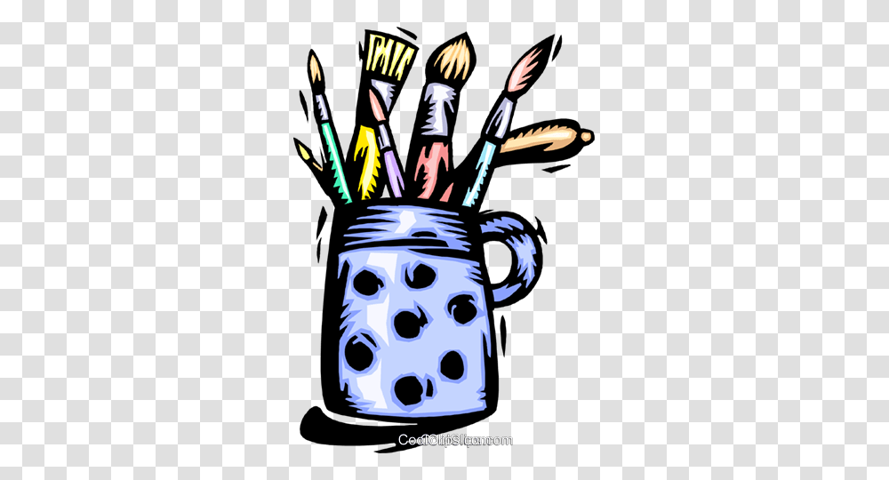 Art Supplies Royalty Free Vector Clip Art Illustration, Jug, Poster, Advertisement Transparent Png