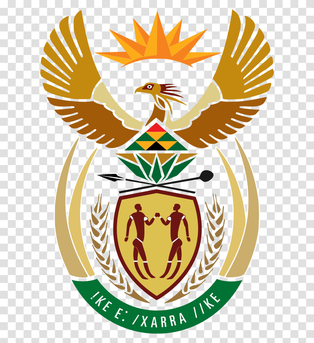 Art Svg Mandela Sa Coat Of Arms, Person, Human, Emblem Transparent Png