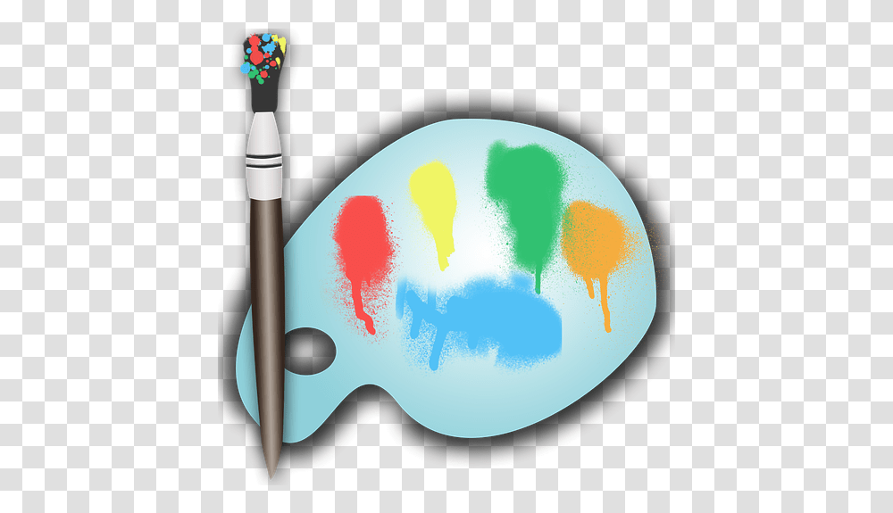 Art Tools, Paint Container, Brush, Palette, Stain Transparent Png