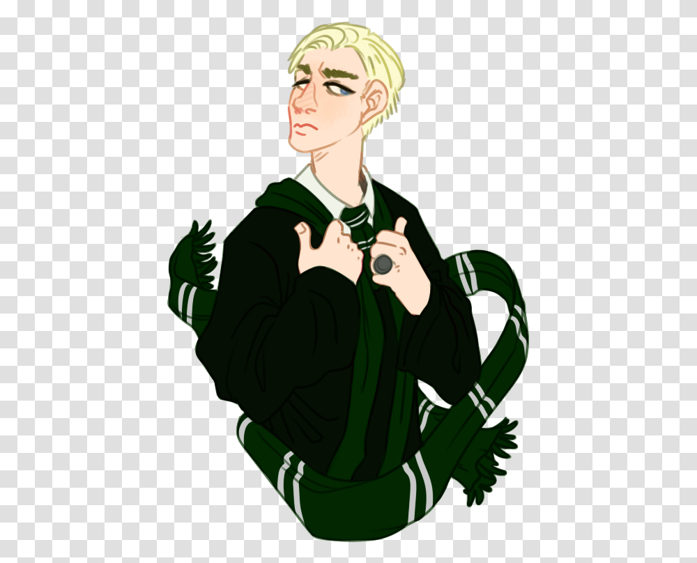 Art Trade Draco Malfoy By Spazzan, Person, Book, Comics Transparent Png