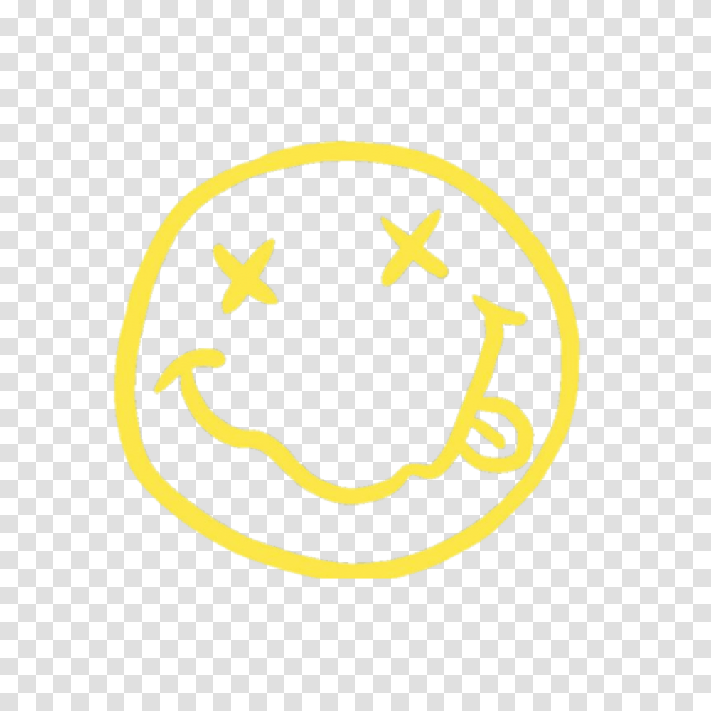 Art Tumblr Edit Stckers Nirvana Yellow Madewith, Logo, Trademark, Star Symbol Transparent Png