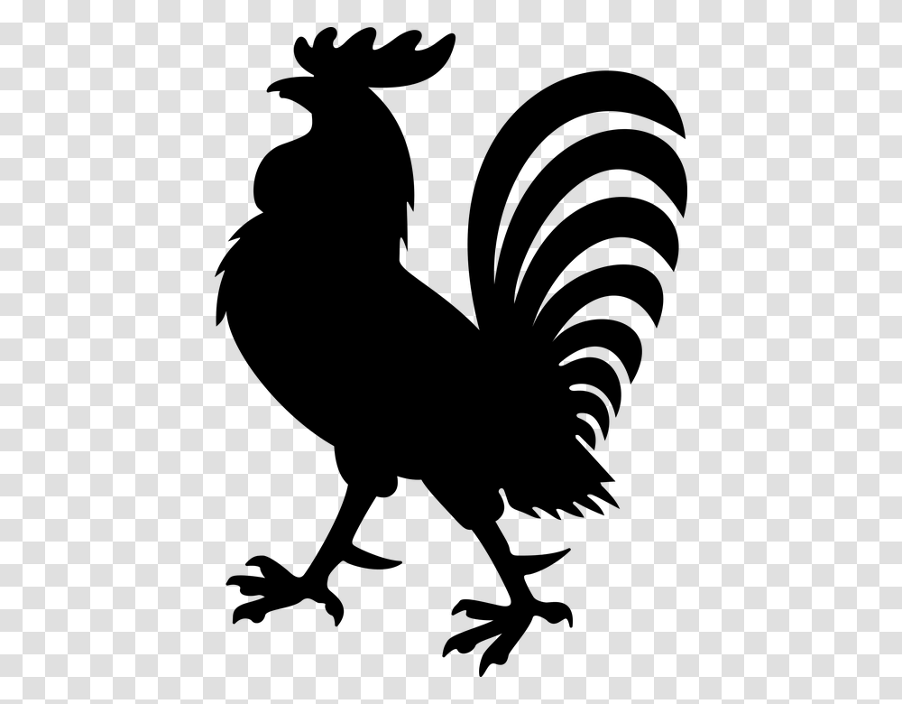 Artbeaktailblack And Whitewingcoloring Rooster Coat Of Arms, Gray, World Of Warcraft Transparent Png