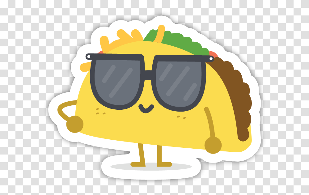 Artboard 6 Cartoon Taco With Glasses, Food, Transportation, Vehicle, Accessories Transparent Png