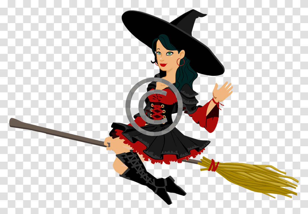 Artbroomhousehold Cleaning Supply Witch Clipart, Apparel, Person, Human Transparent Png