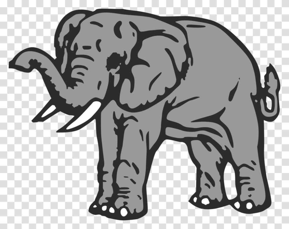 Artcarnivoranindian Elephant Coat Of Arms Elephant, Wildlife, Animal, Mammal Transparent Png