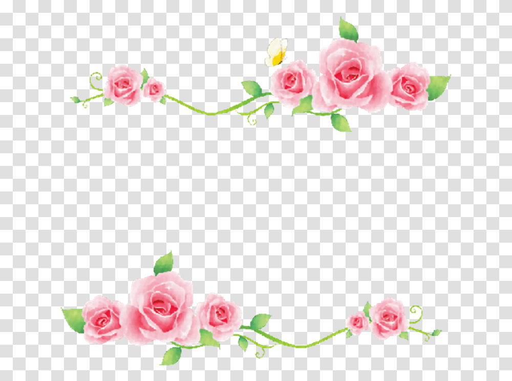 Artcut Flowersroseartificial Flowerfloral Designpedicel Pink Rose Free Vector, Pattern, Plant, Blossom Transparent Png