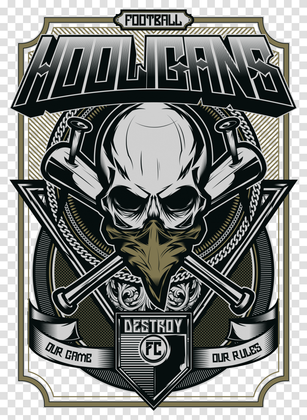 Arte Hooligans Logo Skull, Poster, Advertisement, Hand, Alcohol Transparent Png