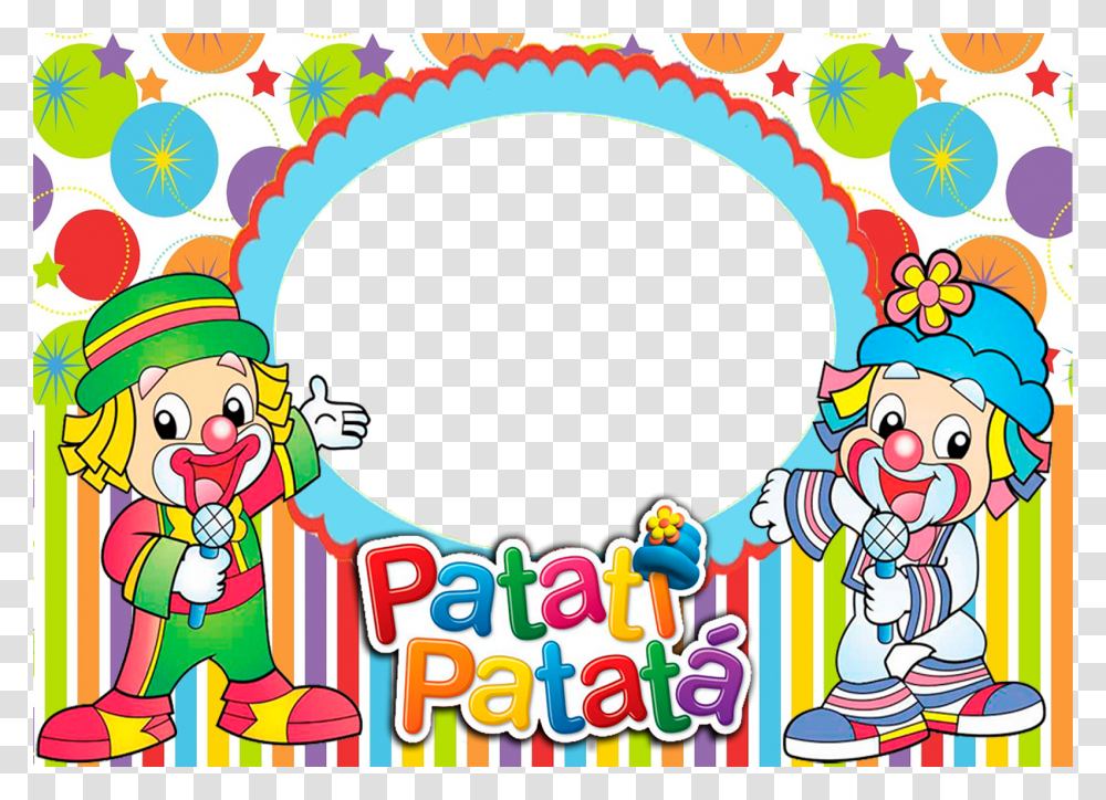 Artes Da Festa Molduras Do Circo E Patati Patata, Doodle, Drawing Transparent Png