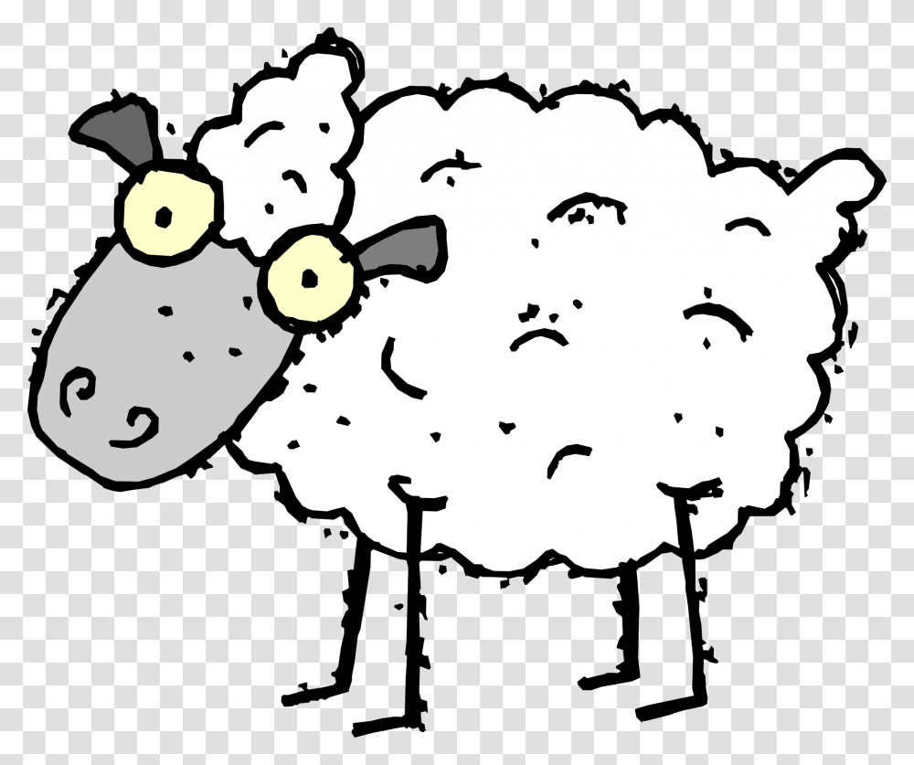 Artfavor Cartoon Sheep Svg Sheep Brain Dissection Cartoon, Bird, Animal, Mammal, Stencil Transparent Png
