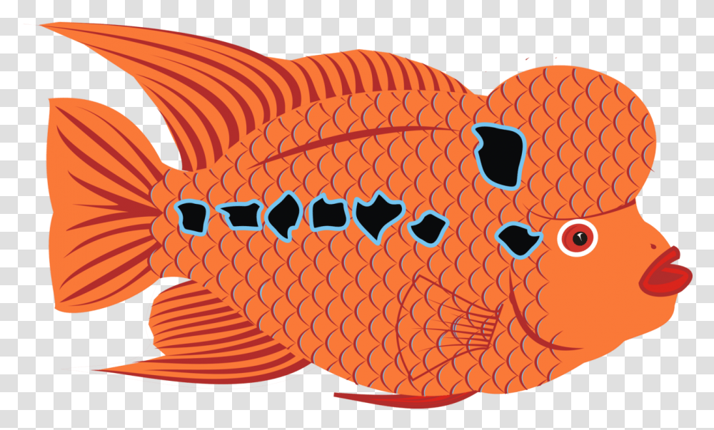 Artfoodfish Clipart Royalty Free Svg Flower Horn Fish Vector, Animal, Goldfish, Amphiprion, Sea Life Transparent Png