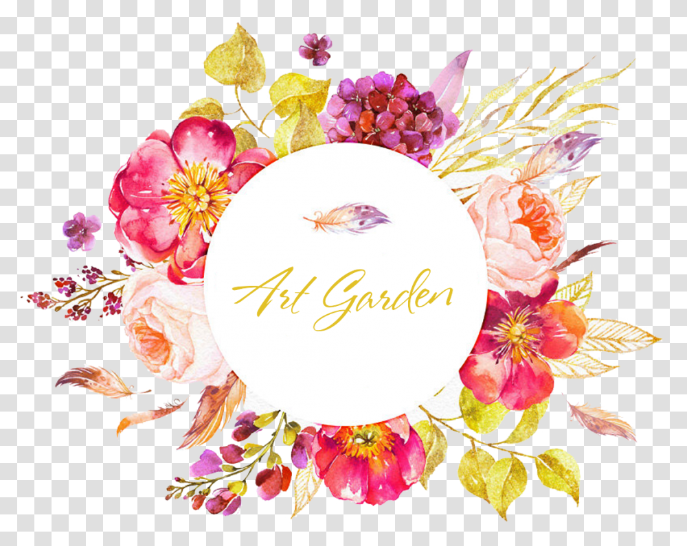 Artgarden Artgarden Watercolor Flowers Watercolor Watercolor Flower Circle, Floral Design, Pattern, Spring Transparent Png
