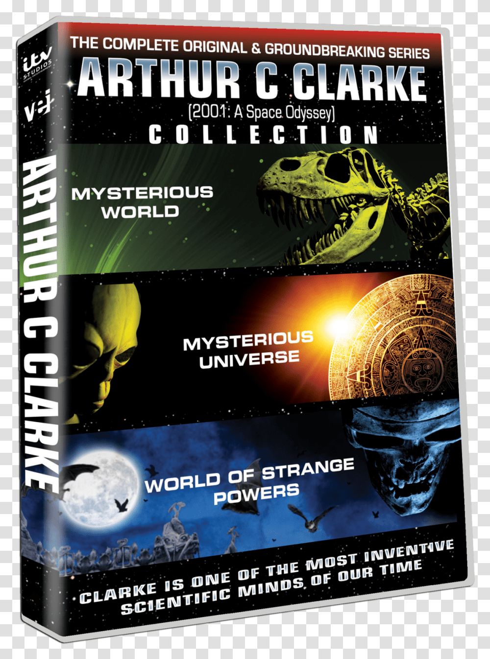 Arthur C Clarke Collection Sci Fi Documentary Series Flyer, T-Rex, Dinosaur, Reptile, Animal Transparent Png