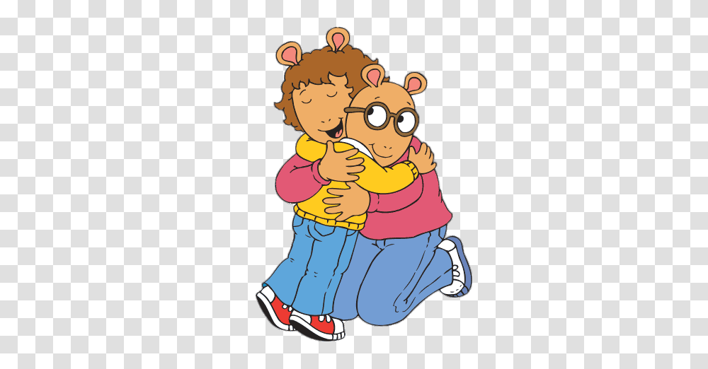 Arthur Read Hugging His Mum, Person, People, Female, Girl Transparent Png