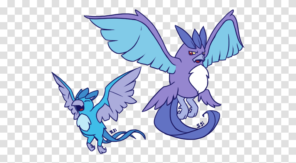 Articuno Cartoon, Animal, Bird, Dragon, Flying Transparent Png