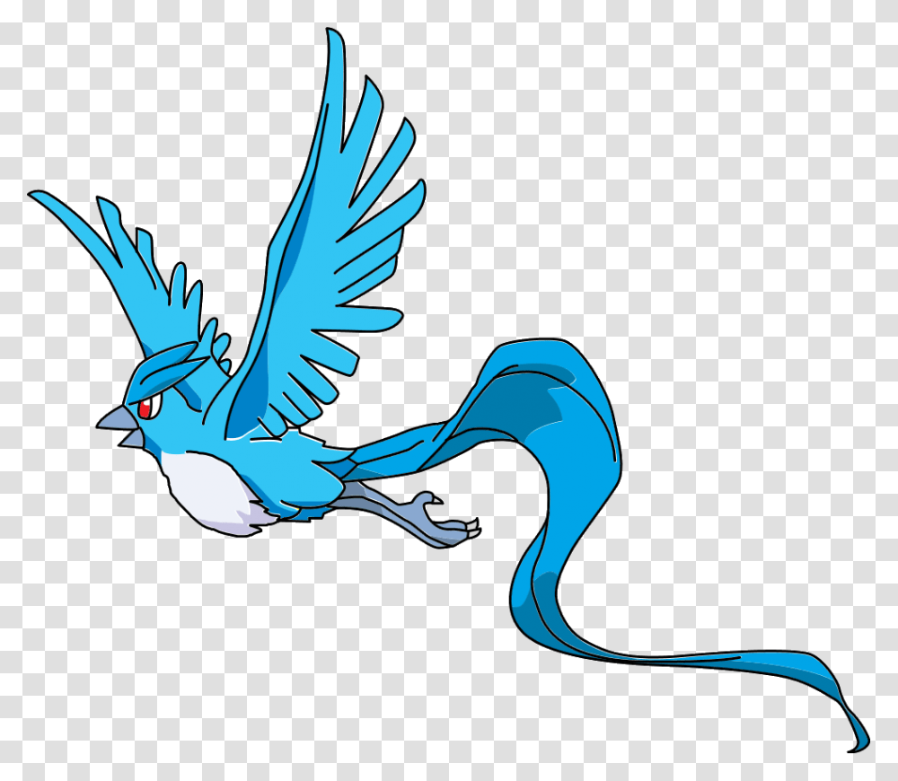 Articuno Flying Articuno, Jay, Bird, Animal, Blue Jay Transparent Png