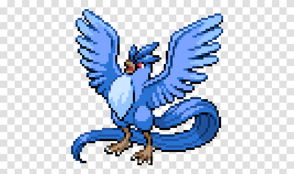 Articuno Pokemon 2000 Clip Pokemon Articuno Minecraft Pixelart, Dragon, Rug, Eagle, Bird Transparent Png