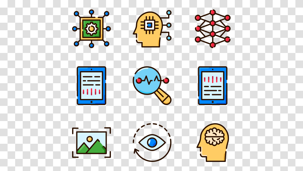 Artificial Intelligence Automation Icons, Pac Man Transparent Png