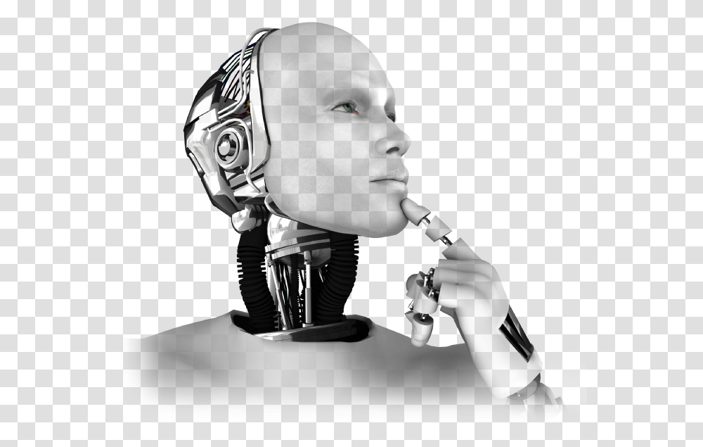 Artificial Intelligence Clear Background, Robot, Person, Human, Helmet Transparent Png