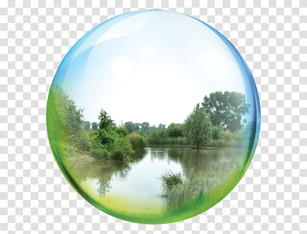 Artificial Pond In The Park Circle, Sphere, Outdoors, Nature, Bubble Transparent Png