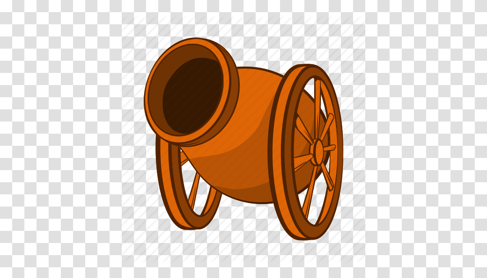 Artillery Cannon Cartoon Gun Medieval War Weapon Icon, Bicycle, Vehicle, Transportation, Bike Transparent Png