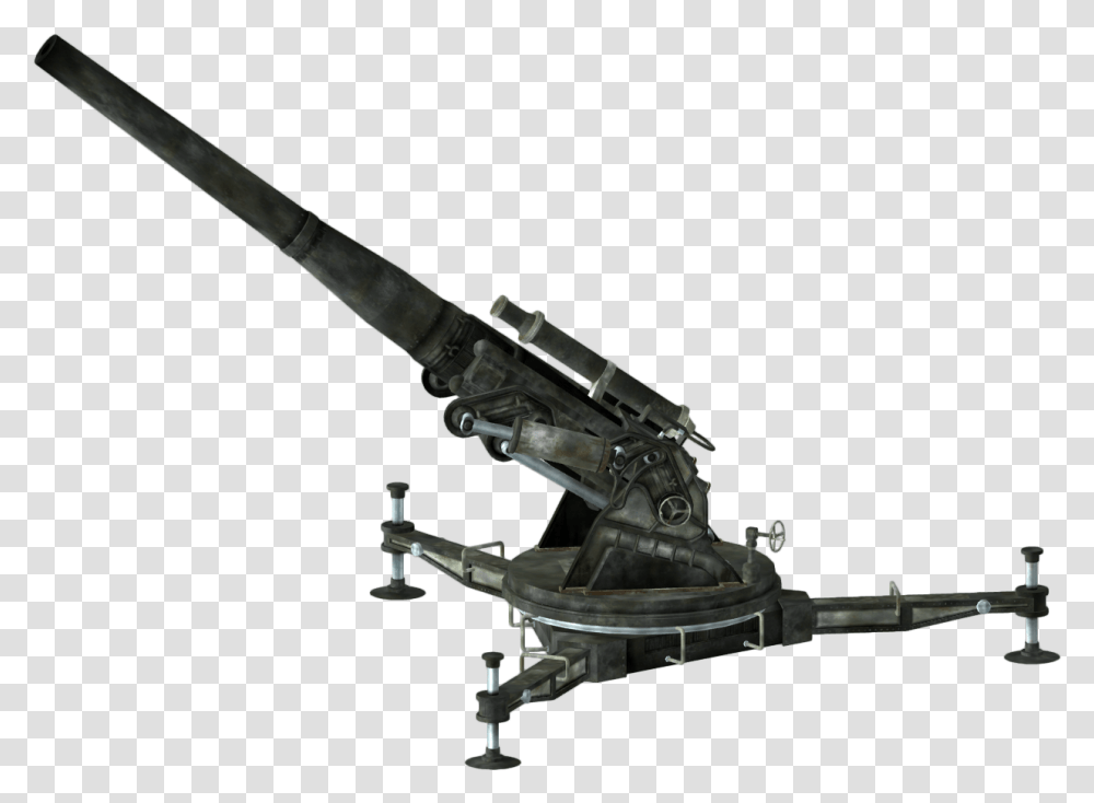 Artillery Gun Anti Aircraft Gun Clip Art, Machine Gun, Weapon, Weaponry, Bronze Transparent Png