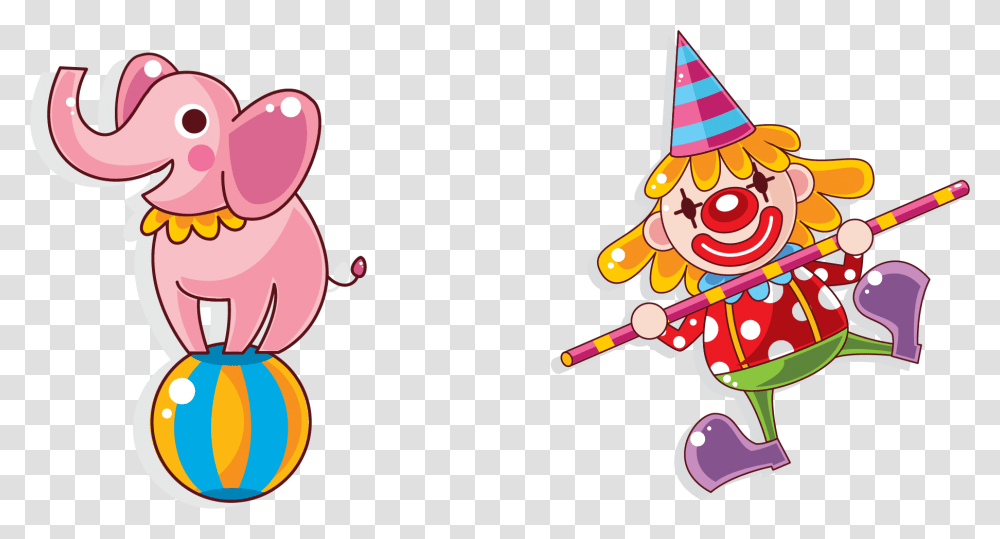 Artist Clipart Circus Clowns Sticker, Apparel, Party Hat Transparent Png