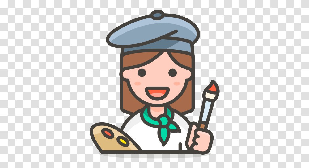 Artist Free Icon Of 780 Vector Emoji Emoji Artist, Chef, Poster, Advertisement Transparent Png