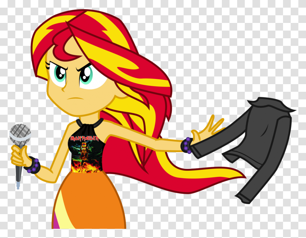 Artist Needed Edit Equestria Girls Iron Maiden Mlp Equestria Girl Sunset Shimmer, Person, Human, Hand Transparent Png