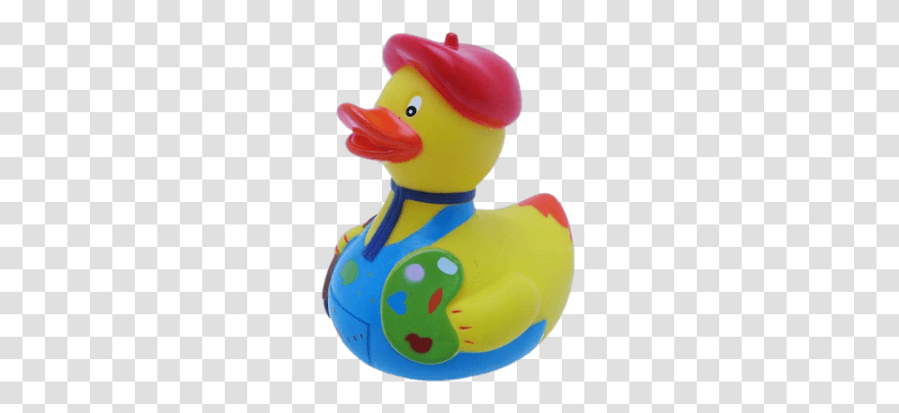 Artist Rubber Duck, Toy, Animal, Bird, Figurine Transparent Png