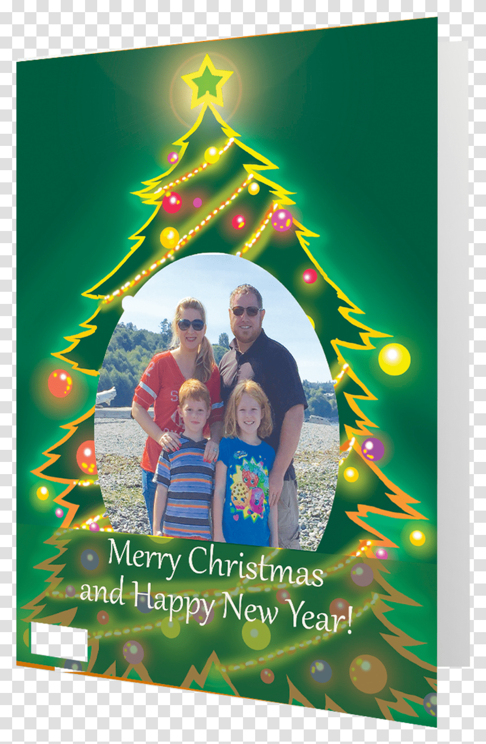 Artist Signature Holiday Photo Card Christmas Ornament, Person, Poster, Advertisement, Sunglasses Transparent Png