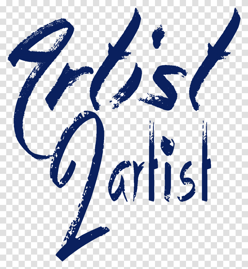 Artist, Calligraphy, Handwriting, Poster Transparent Png