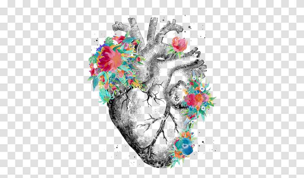 Artistic Heart Anatomy Art, Ornament, Pattern, Fractal Transparent Png