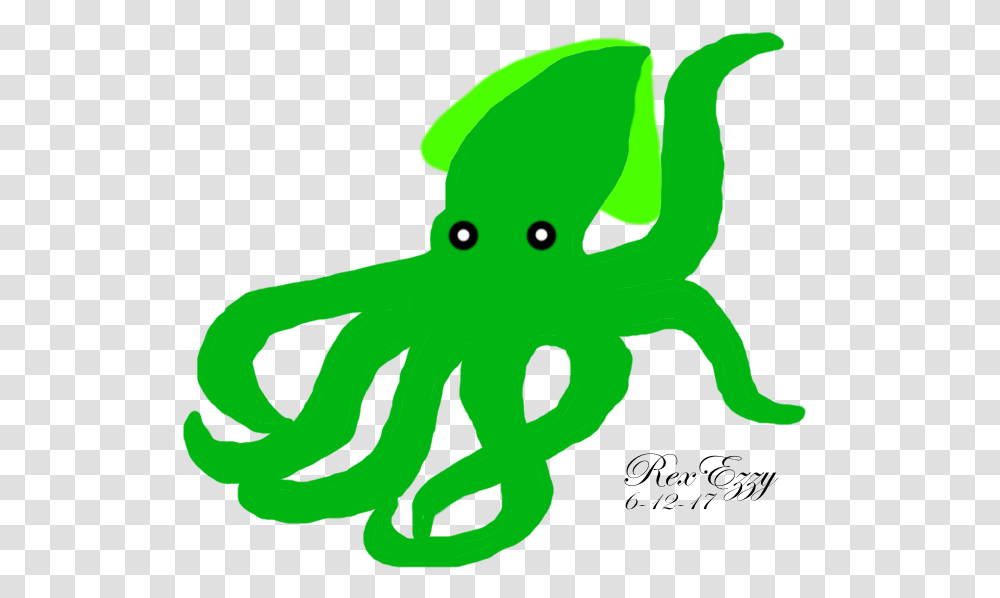 Artisticthe Kraken Art Octopus, Green, Animal, Amphibian Transparent Png
