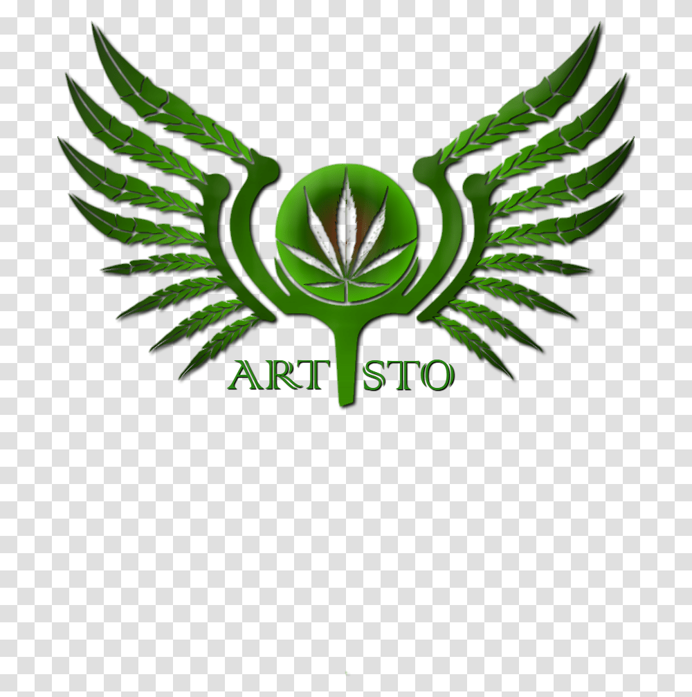 Artisto Logo Symbol For Medical Cannabis, Green, Emblem, Trademark Transparent Png