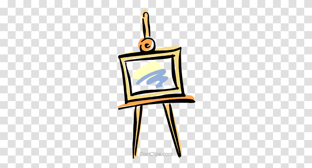Artists Easel Royalty Free Vector Clip Art Illustration, Lighting, Cowbell, Screen, Electronics Transparent Png