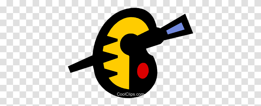 Artists Pallet Symbol Royalty Free Vector Clip Art Illustration, Light, Pac Man Transparent Png