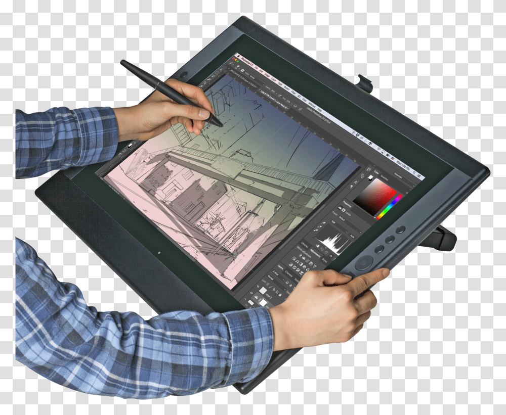 Artisul D22 Drawing Tablet Artisul, Computer, Electronics, Person, Human Transparent Png