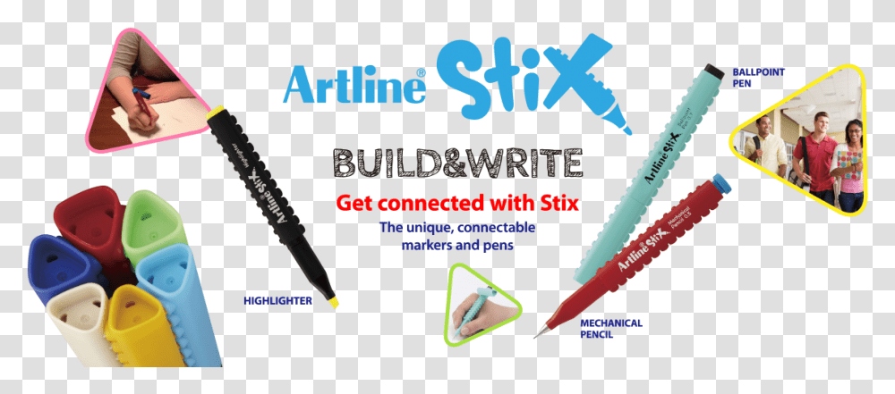 Artline Stix Mechanical Pencil Artline Stix, Person, Poster, Advertisement, People Transparent Png