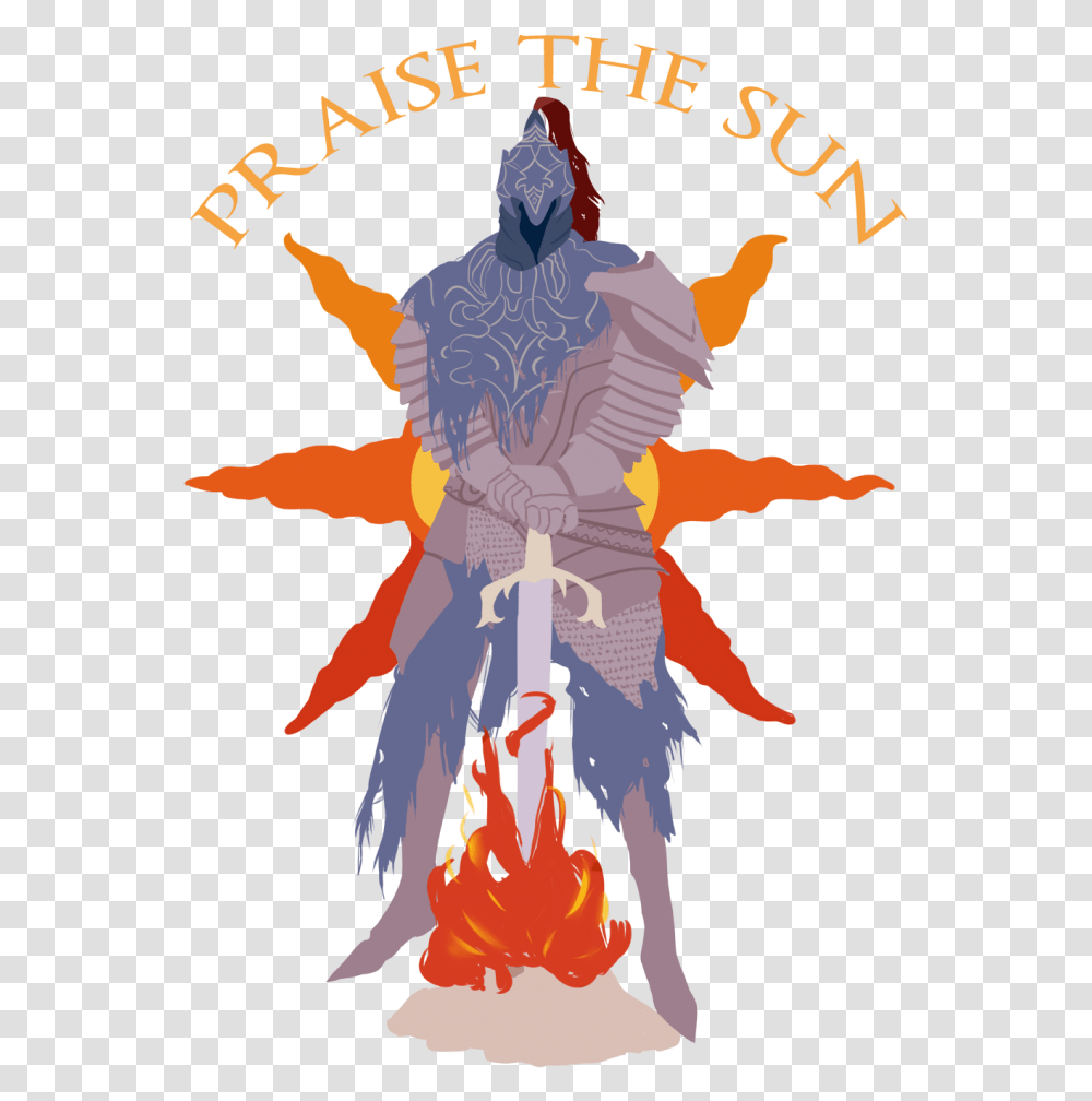 Artorias Foreverintop Dark Souls Games Knight Illustration, Fire, Person, Flame, Halloween Transparent Png