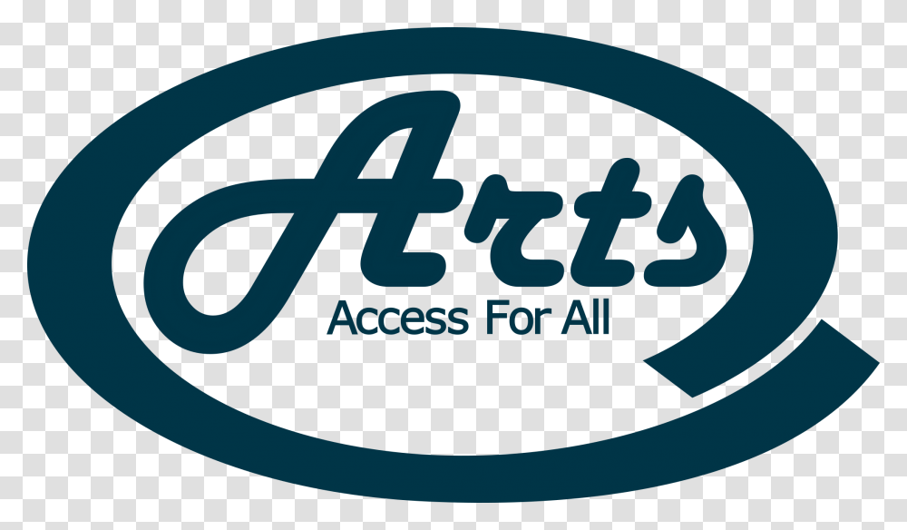 Arts Access For All Logo Blue Lettering Inside Blue Circle, Word, Number Transparent Png