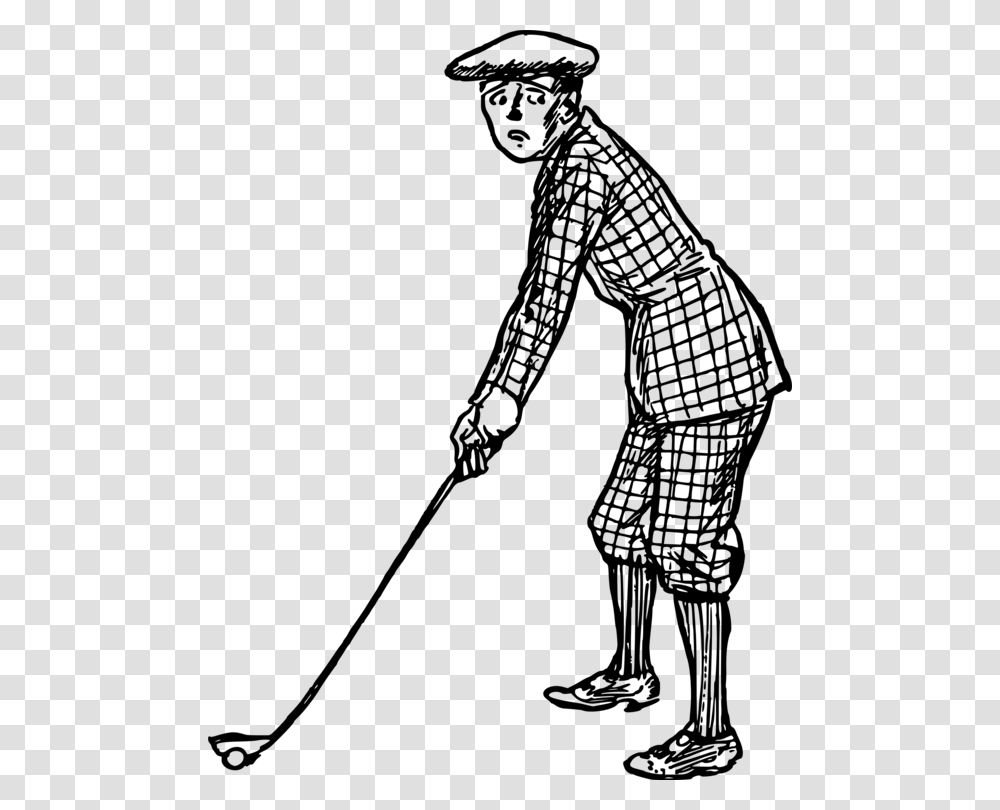 Artshoehuman Golfer Sketch, Gray, World Of Warcraft Transparent Png