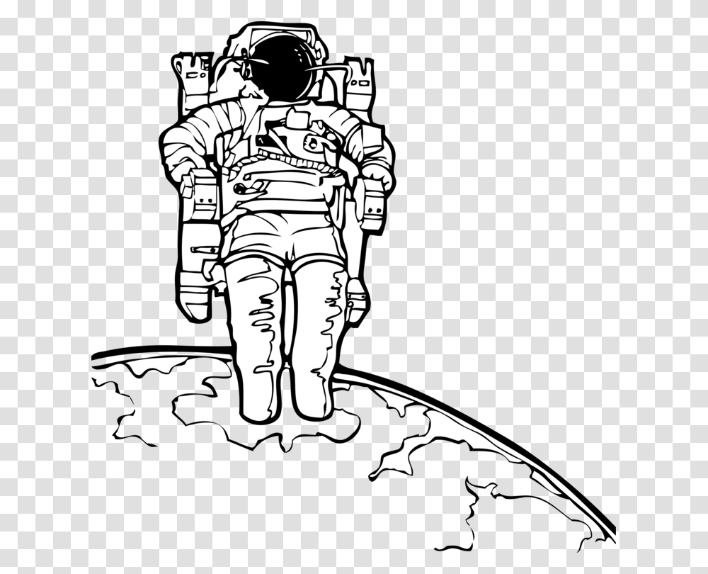 Artshoehuman Space Black And White Cliparts, Person, Astronaut Transparent Png