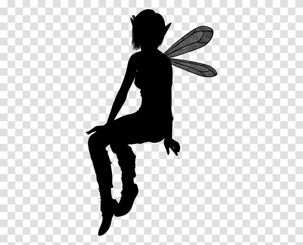 Artsilhouettejoint Silhouette Of An Elf, Gray, World Of Warcraft Transparent Png